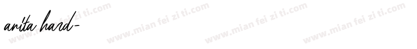 anita hard字体转换